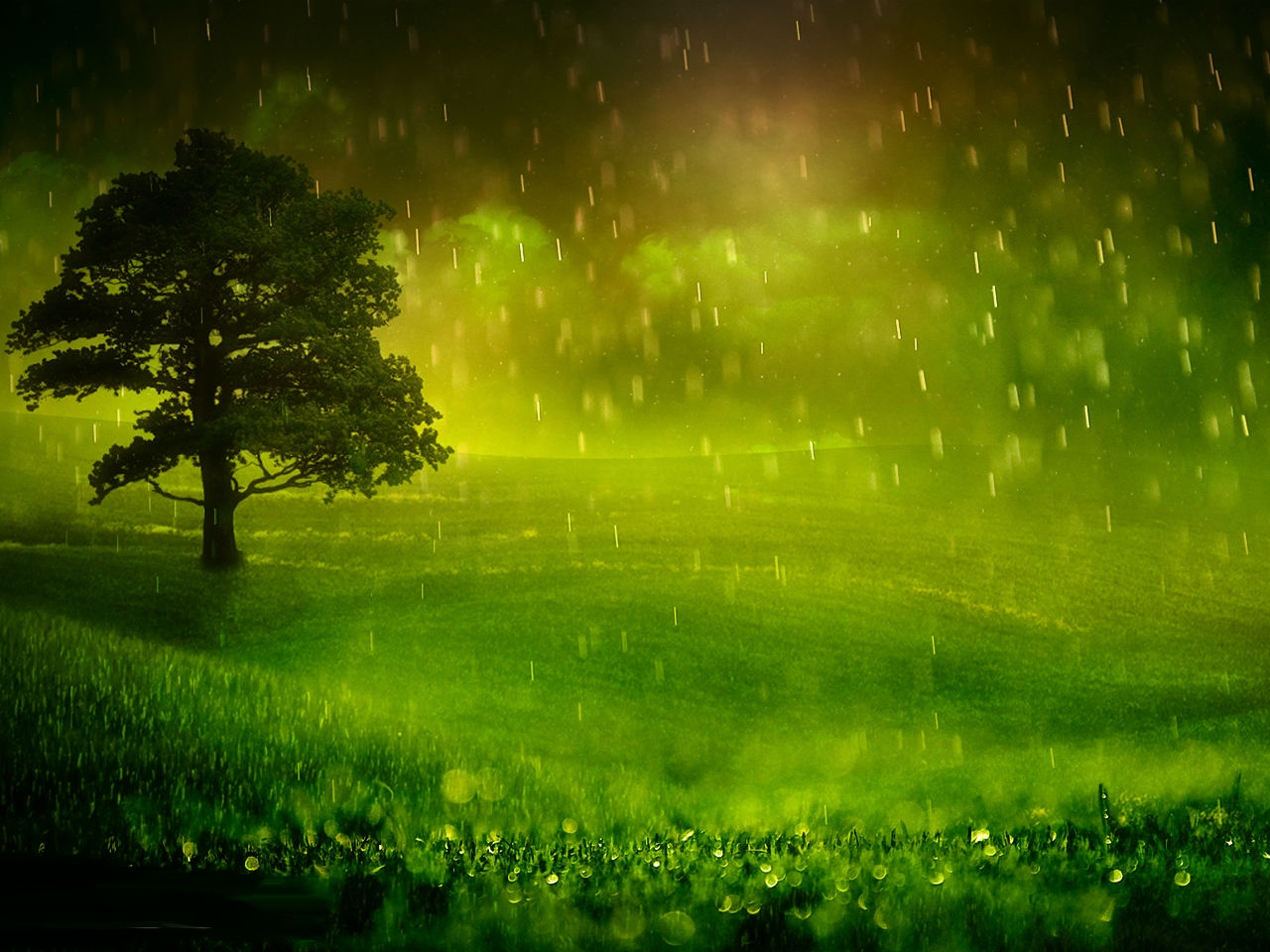Beautiful Rainy Season - HD Wallpaper 