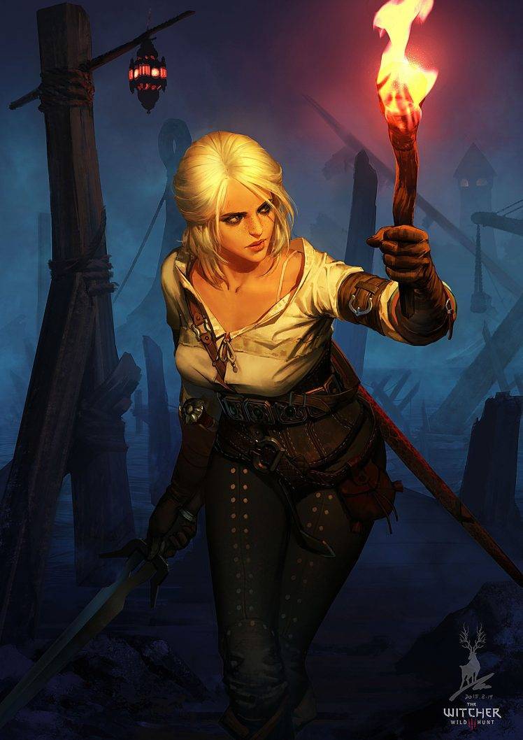 Ciri The Witcher Art - HD Wallpaper 