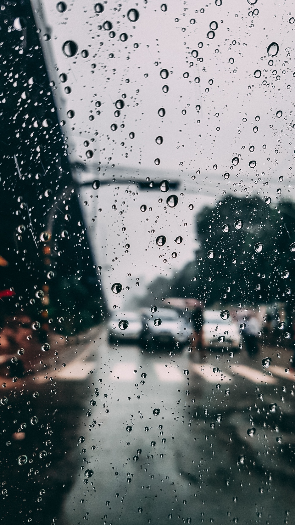 Wallpaper Glass, Drops, Rain, Moisture, Blur, City - City Rain Wallpaper  Iphone - 938x1668 Wallpaper 