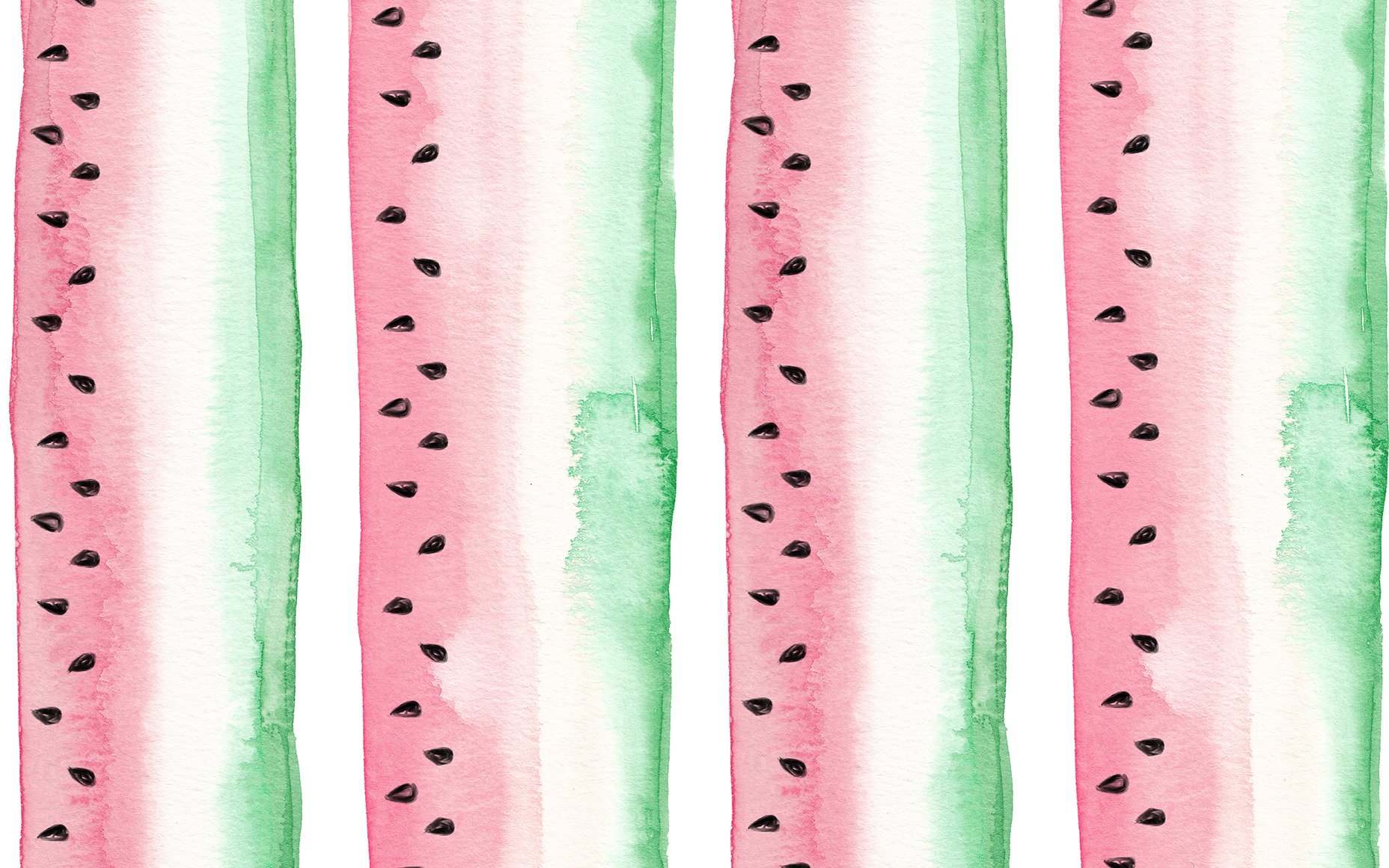 June Freebie Watercolor Watermelon Wallpaper Jetty - Watercolor June - HD Wallpaper 