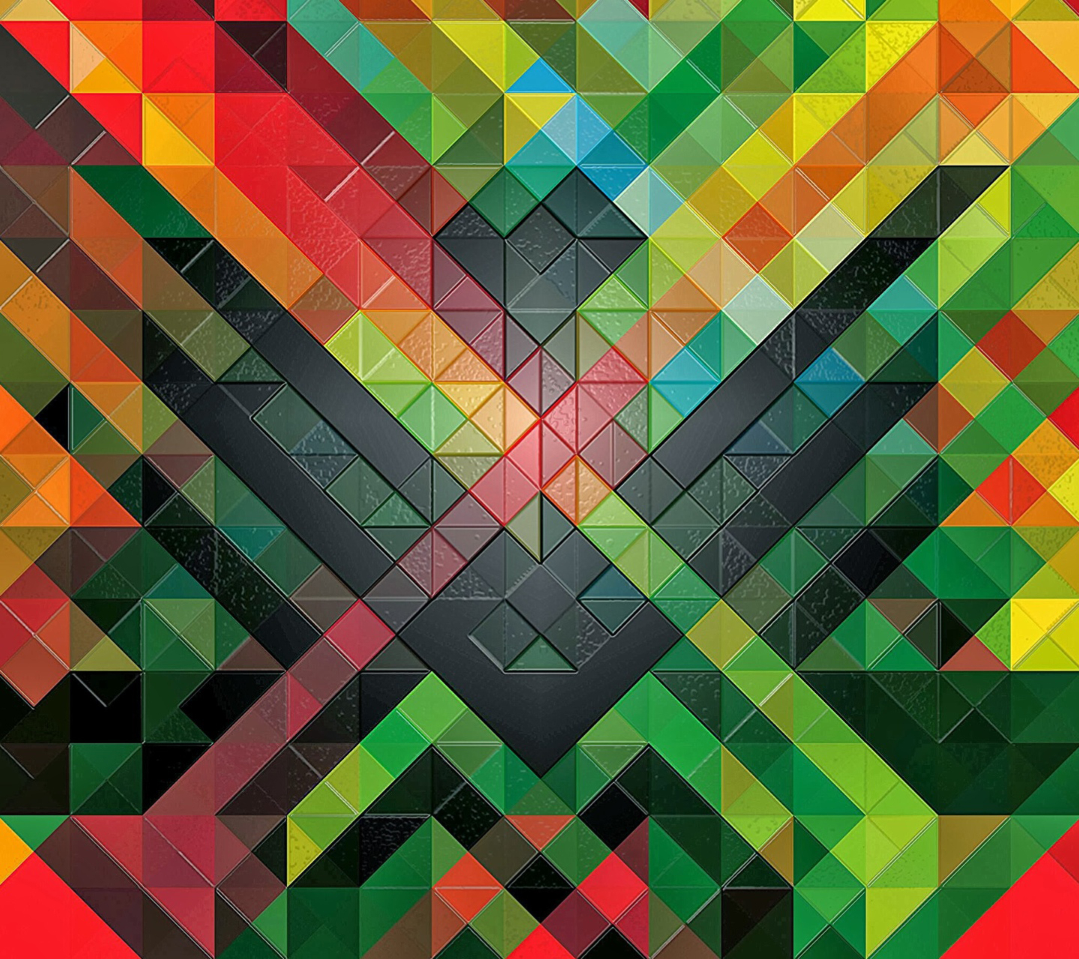 Geometric Design Wallpaper Iphone - HD Wallpaper 