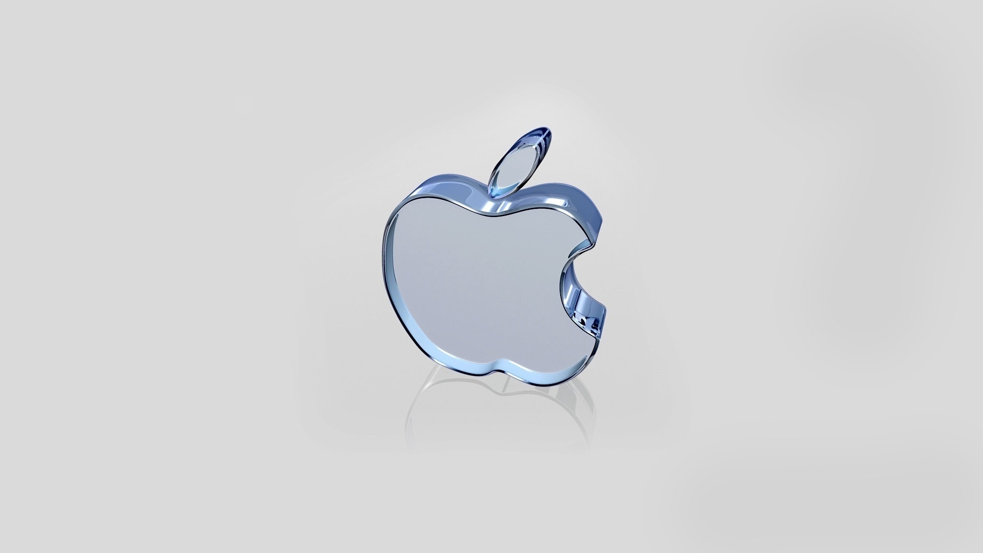 Apple Mac Brand Glass Logo Hd Wallpaper - Glass Apple - HD Wallpaper 