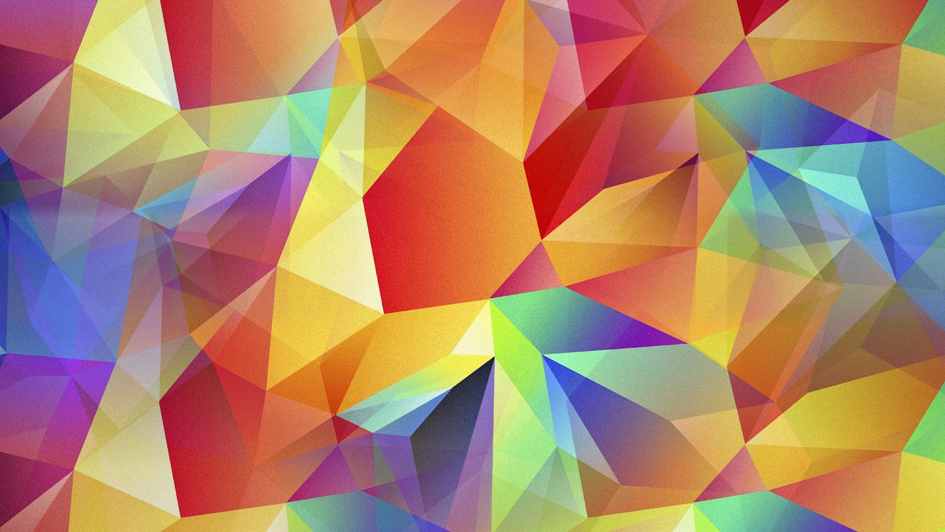 Abstract Colorful Triangles - HD Wallpaper 