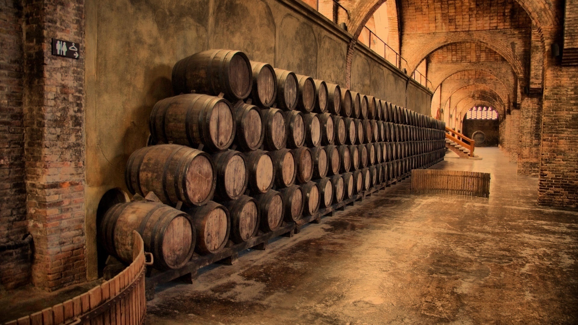 Wine Cellar Widescreen Desktop Wallpaper - Wine Barrel - HD Wallpaper 