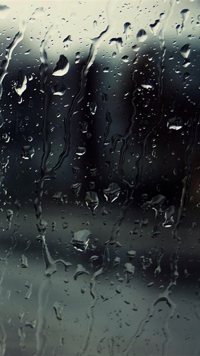 Iphone Raindrop Wallpaper - Rain Drops Wallpapers For Phone - HD Wallpaper 