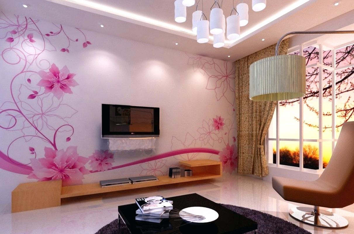 Living Room Wall Painting Design - HD Wallpaper 