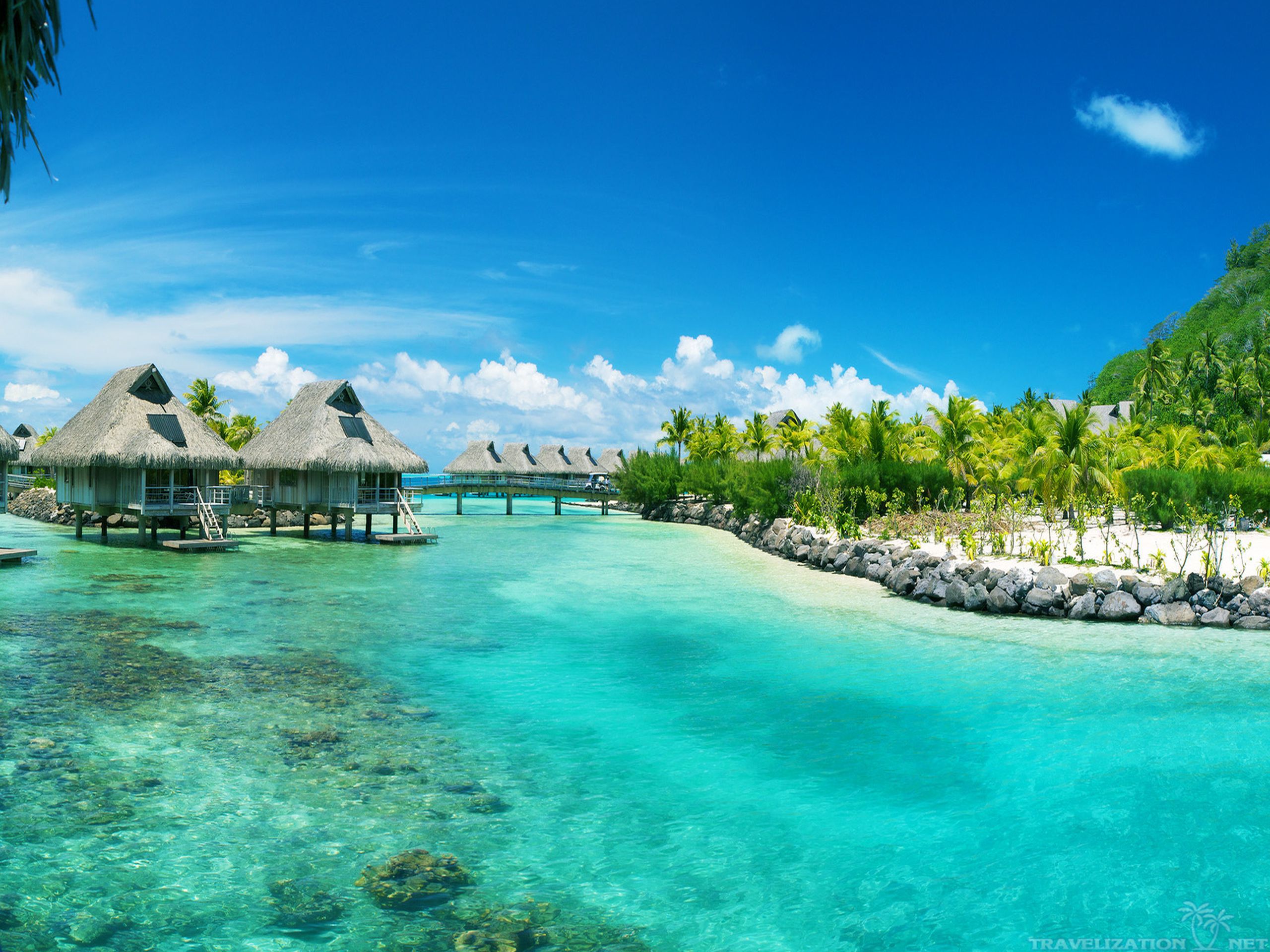 Computer Backgrounds Bora Bora - HD Wallpaper 