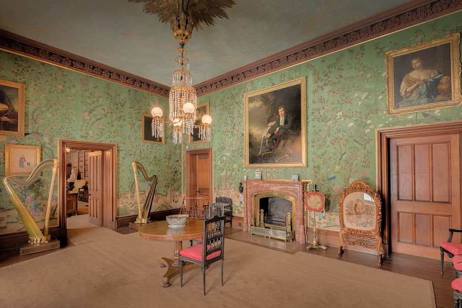 Abbotsford House, Drawing Room, Rooms, British, Scottish, - Abbotsford House Interior - HD Wallpaper 