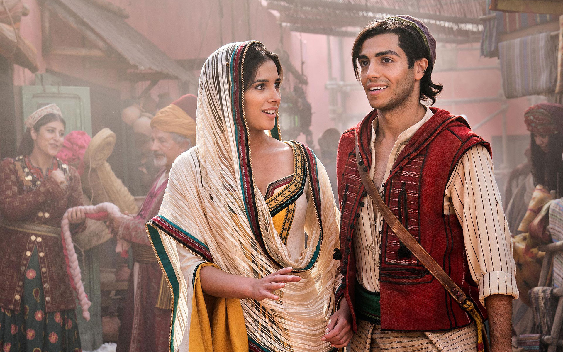 Aladdin E Jasmine Live Action - HD Wallpaper 