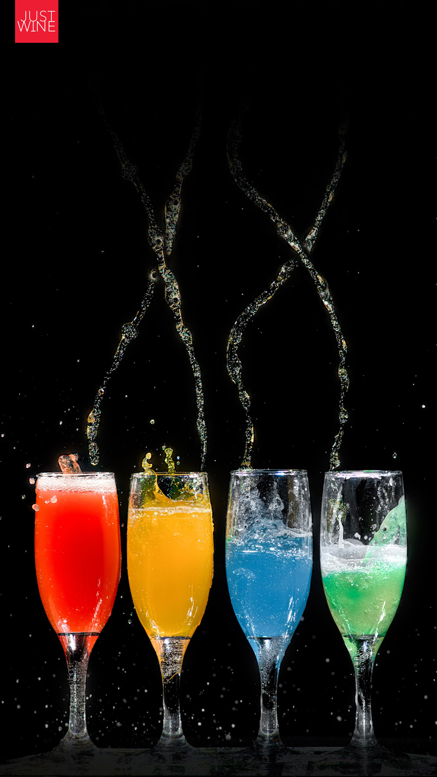 Just Wine Mobile Wallpaper White Background Sparkling - Contoh Benda Cair Sirup - HD Wallpaper 