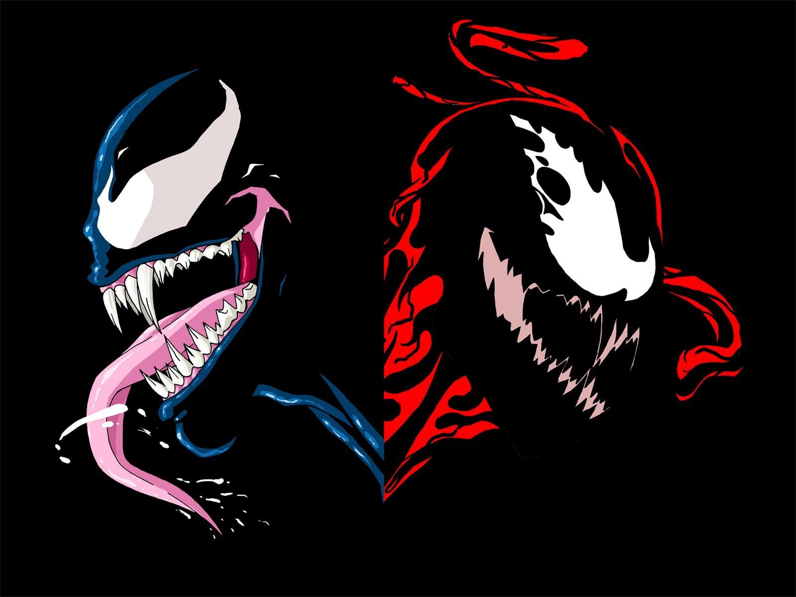 Carnage And Venom Art - HD Wallpaper 