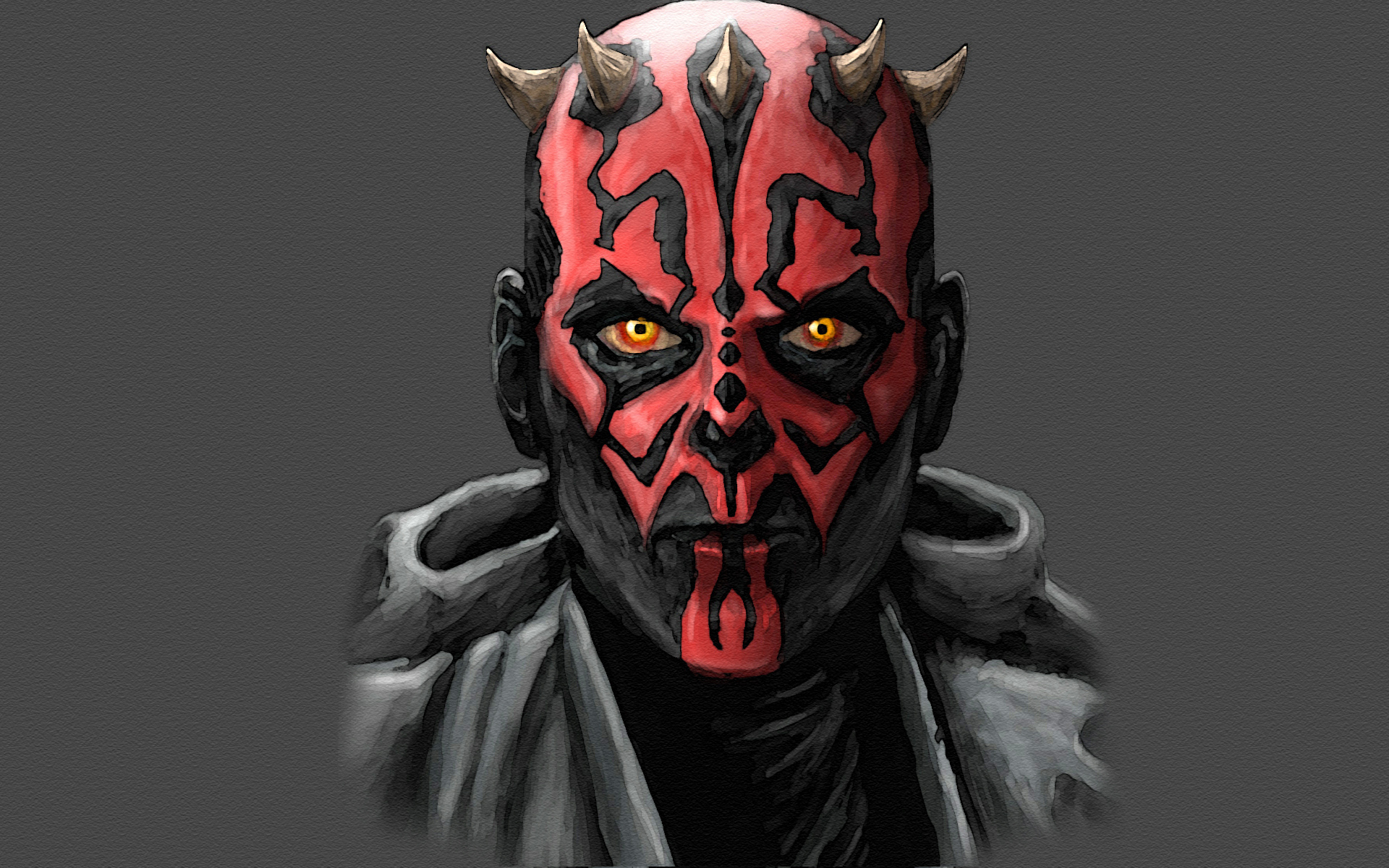 Darth Maul Clone Wars Face - HD Wallpaper 
