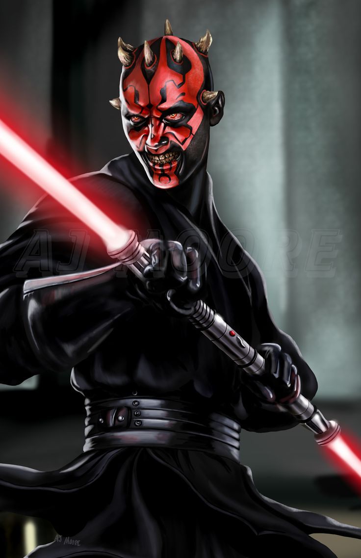 Star Wars Darth Maul Art - HD Wallpaper 