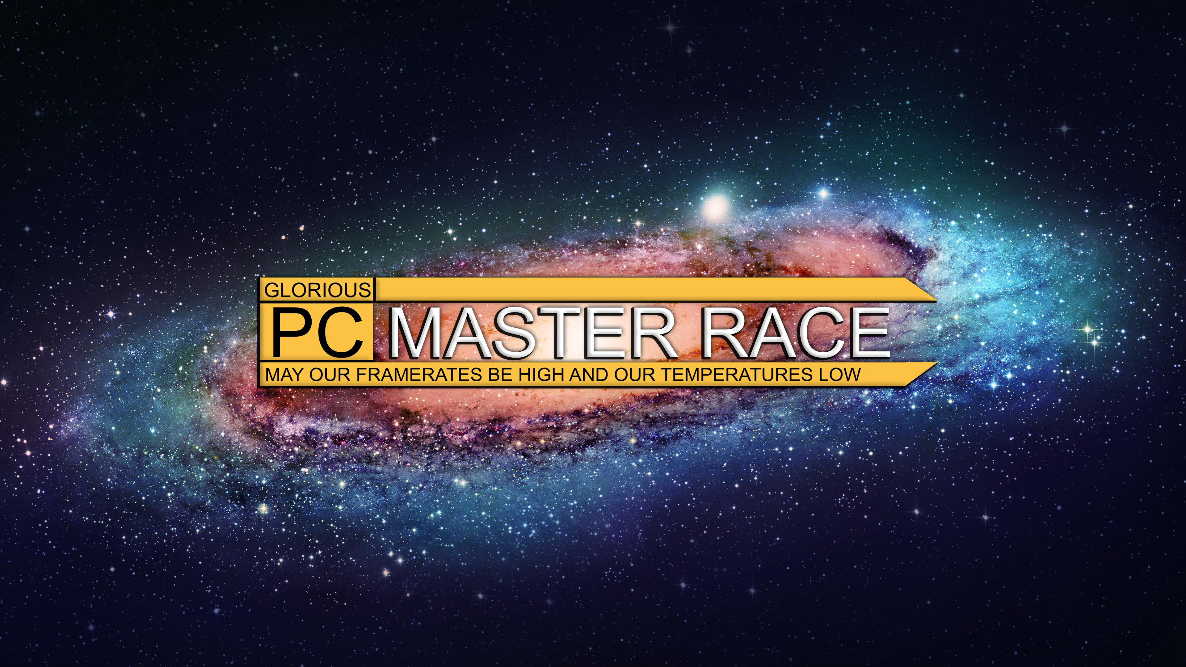 Pc Master Race 4k Wallpaper Pcmasterra - Youtube Cover Photo Galaxy - HD Wallpaper 