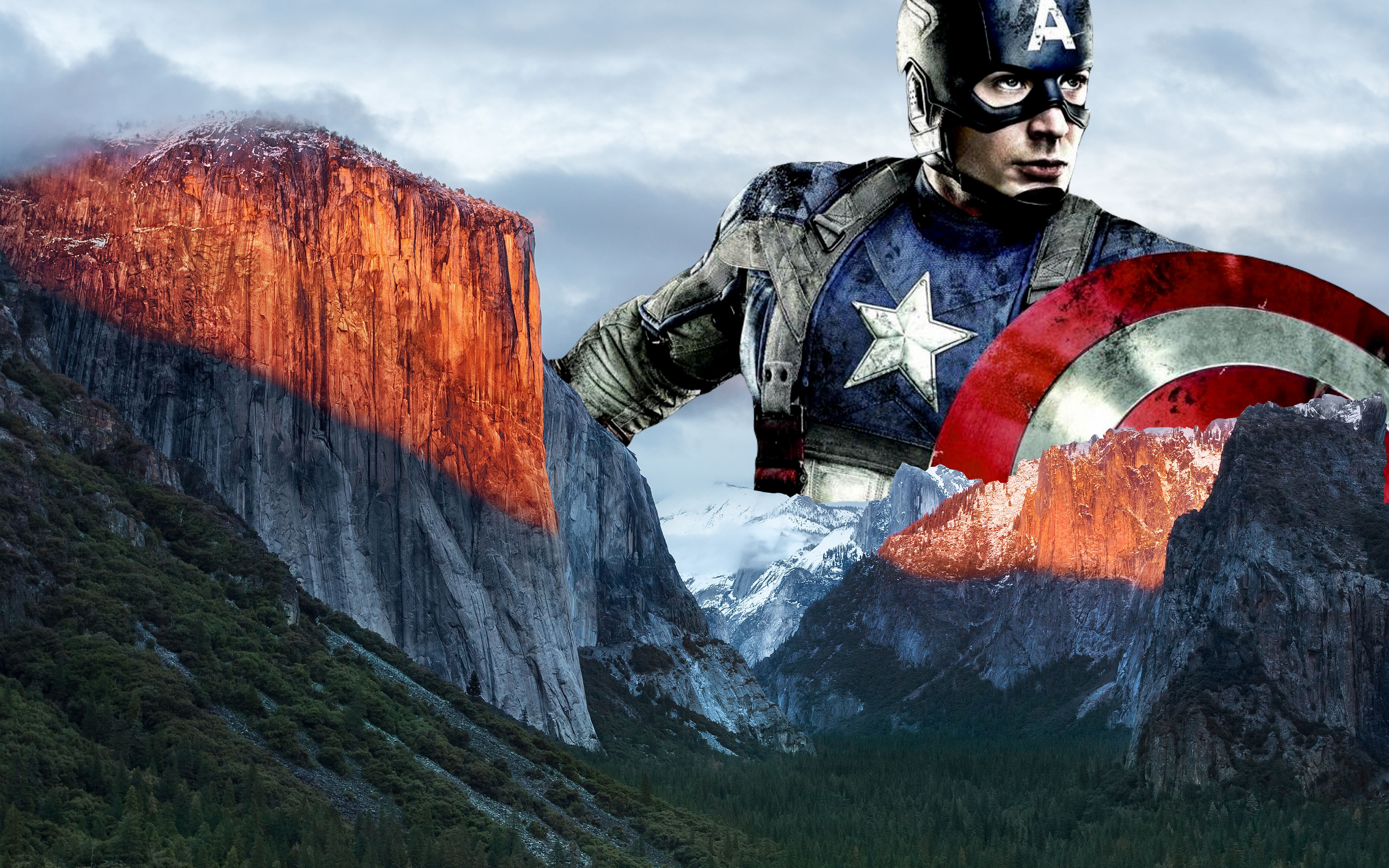 El Capitan America Wallpaper - Macos El Capitan Background - HD Wallpaper 