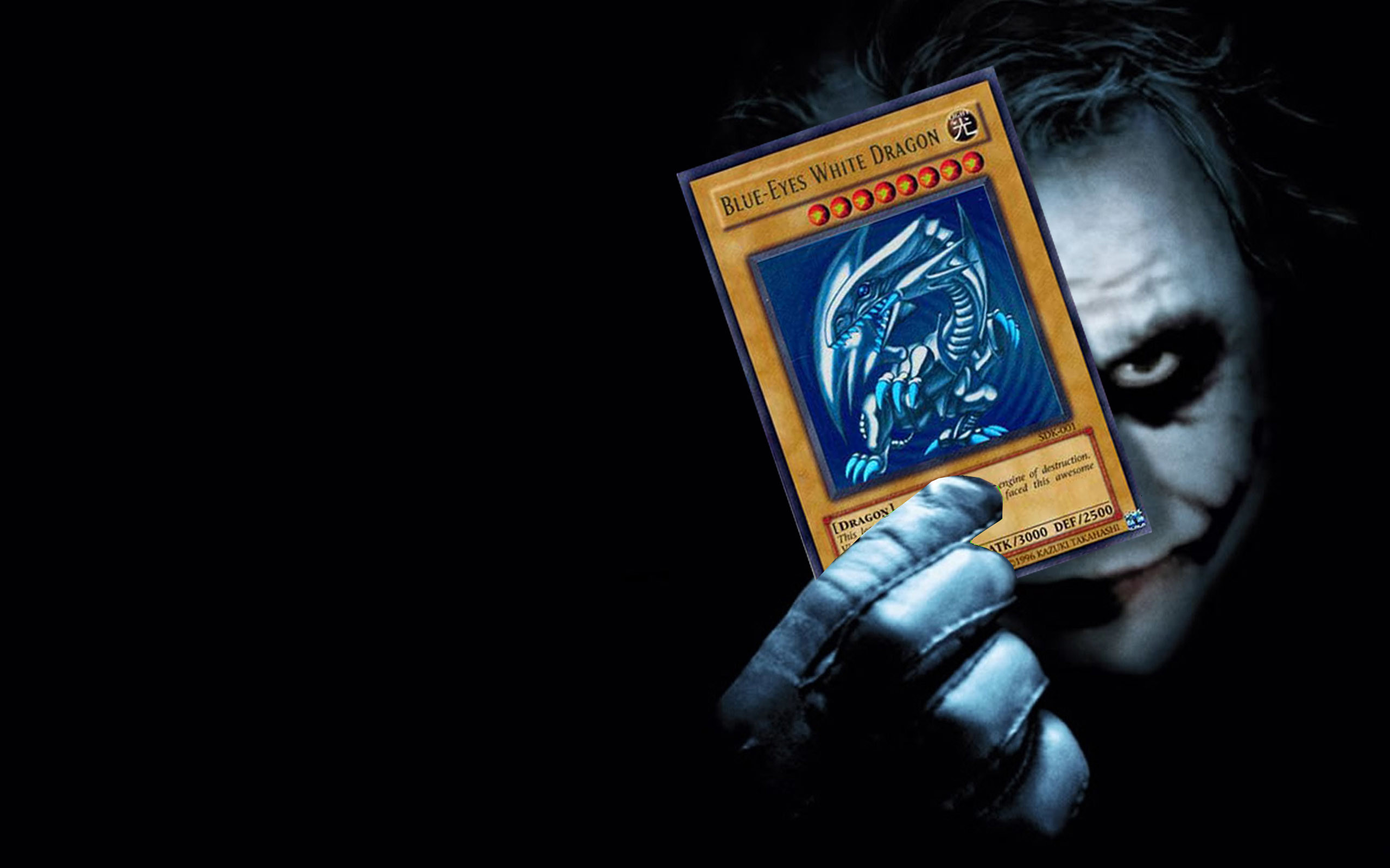 Cards The Joker Yu Gi Oh Batman The Dark Knight Yu - Joker Blue Eyes White Dragon - HD Wallpaper 