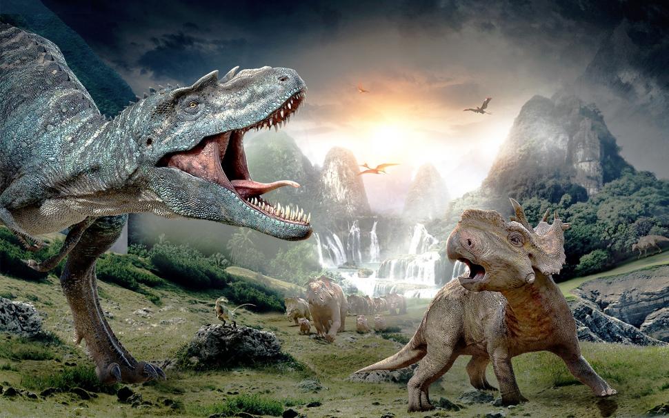 Walking With Dinosaurs, T - Dinosaur Hd Background - HD Wallpaper 