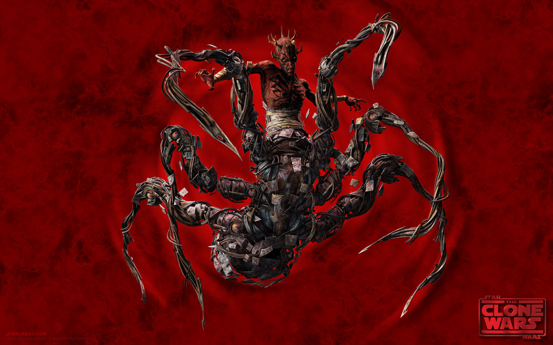 Hd Darth Maul Wallpaper - Dark Maul Clone Wars - HD Wallpaper 