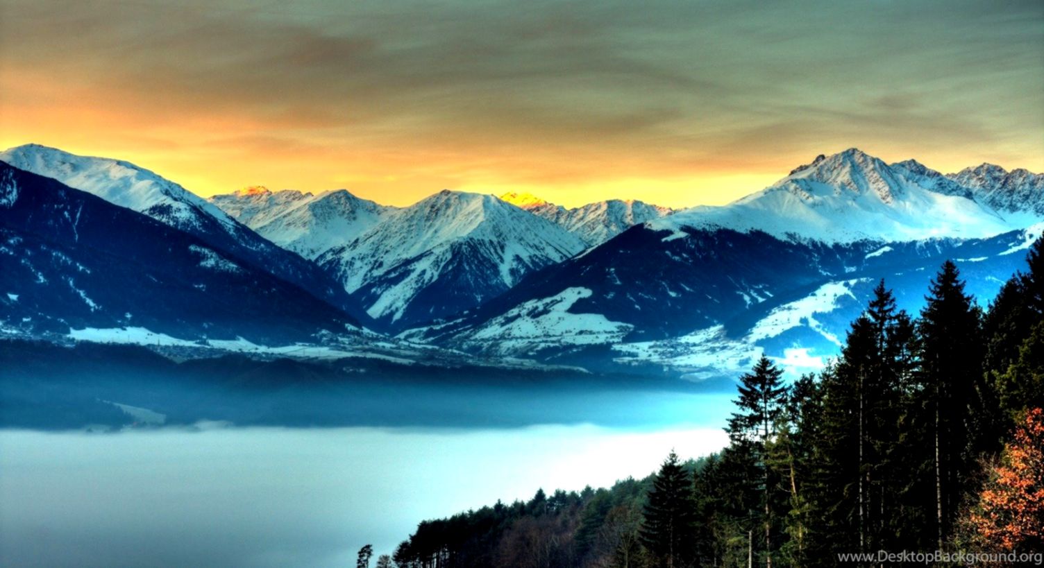 Bliss Landscape Hd Wallpapers Nature Landscape Wallpapers - Mountain Background - HD Wallpaper 