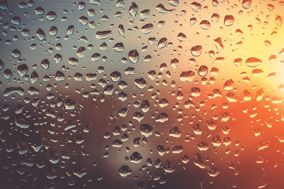 Abstract Shot Of Rain On Glass Window, Various, Drop, - Dia De La Humedad - HD Wallpaper 