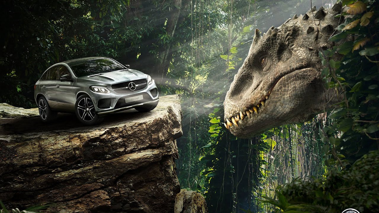 Jurassic World Mercedes Benz Gle Coupe - HD Wallpaper 