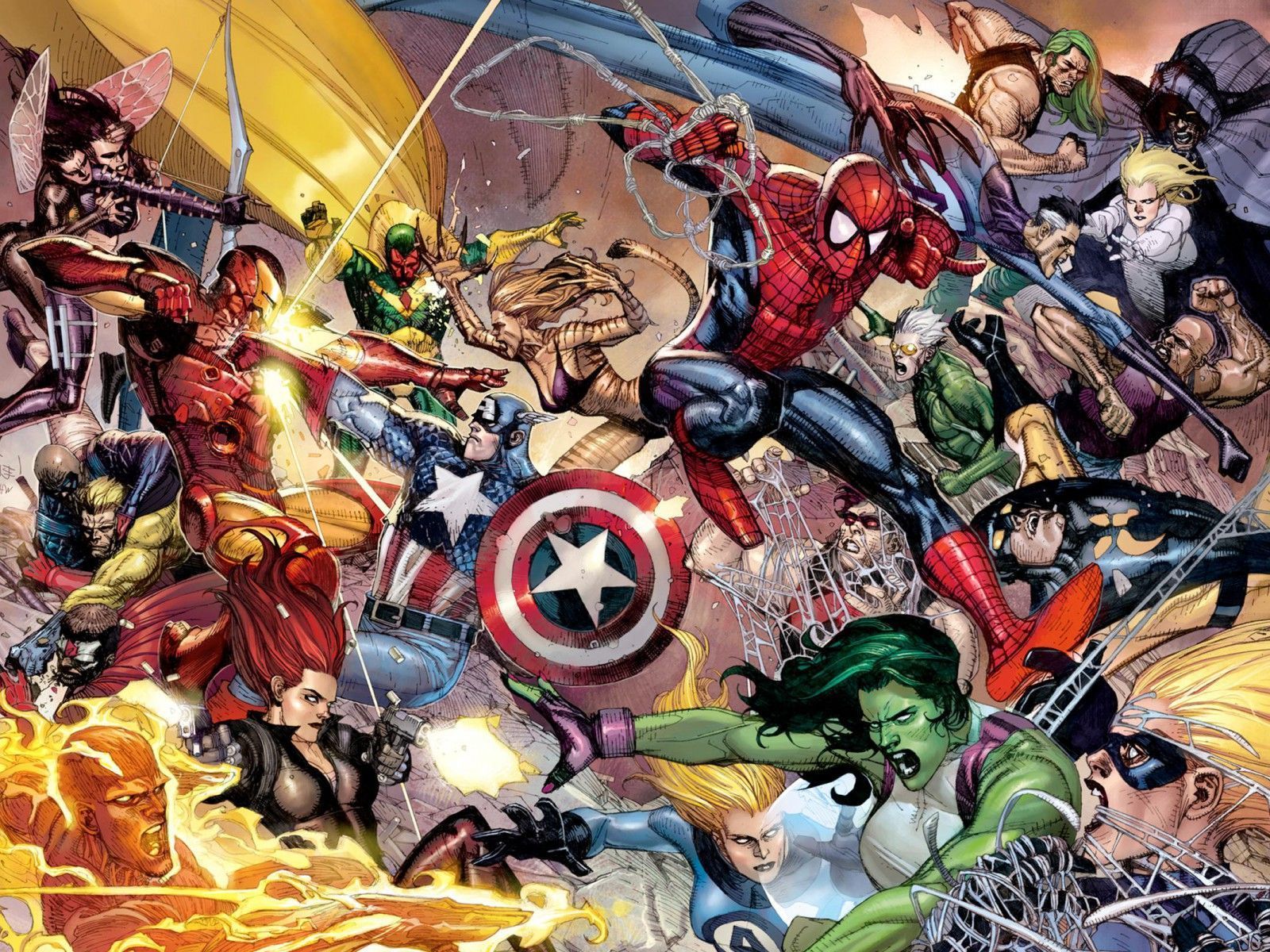 Marvel Civil War Comic Poster - HD Wallpaper 