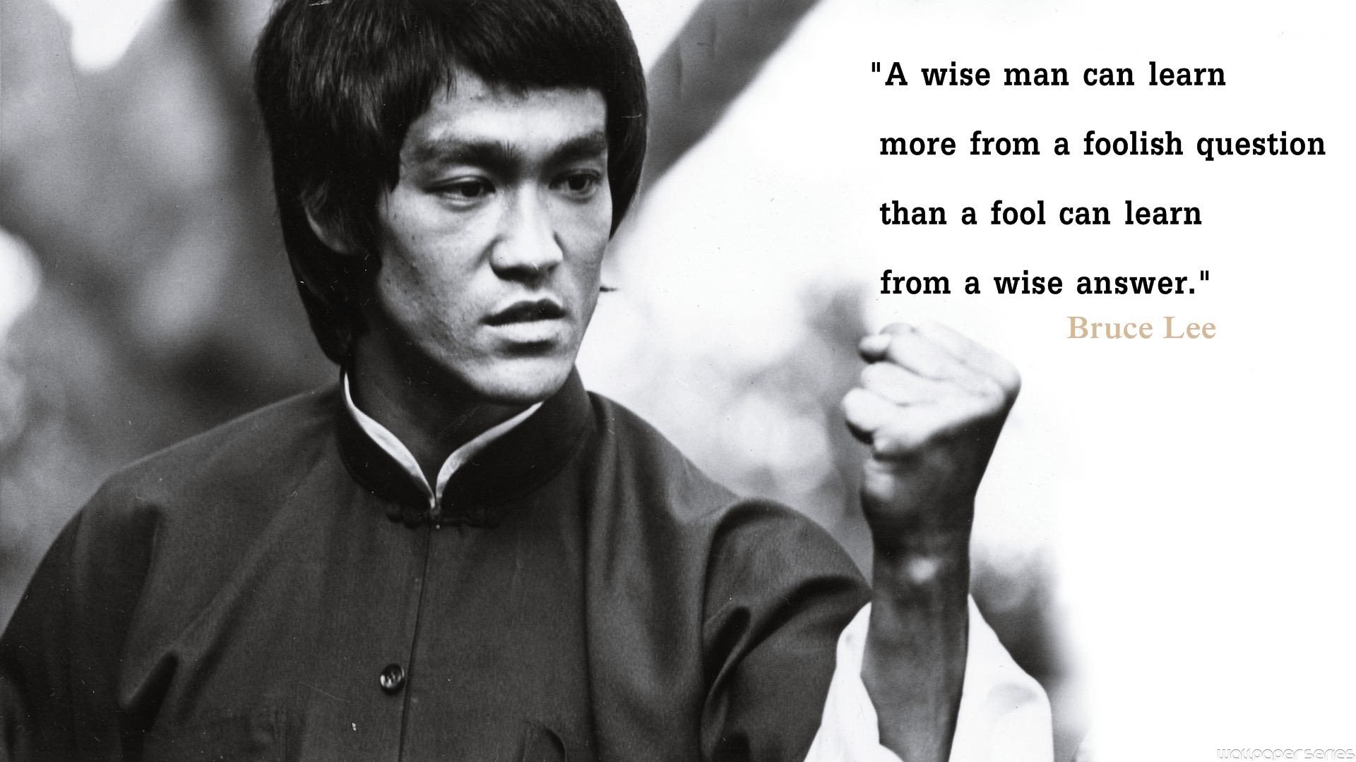 Bruce Lee Learn Quotes Wallpaper - Bruce Lee Quote Knowledge Will Give You Power - HD Wallpaper 