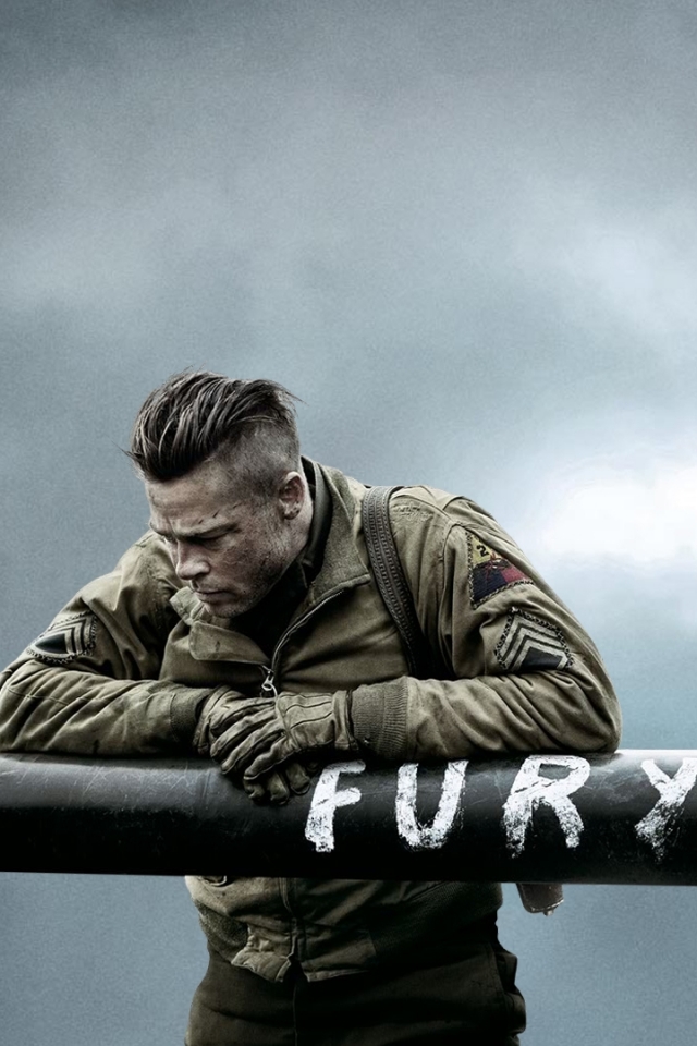 Brad Pitt Fury Hd - HD Wallpaper 