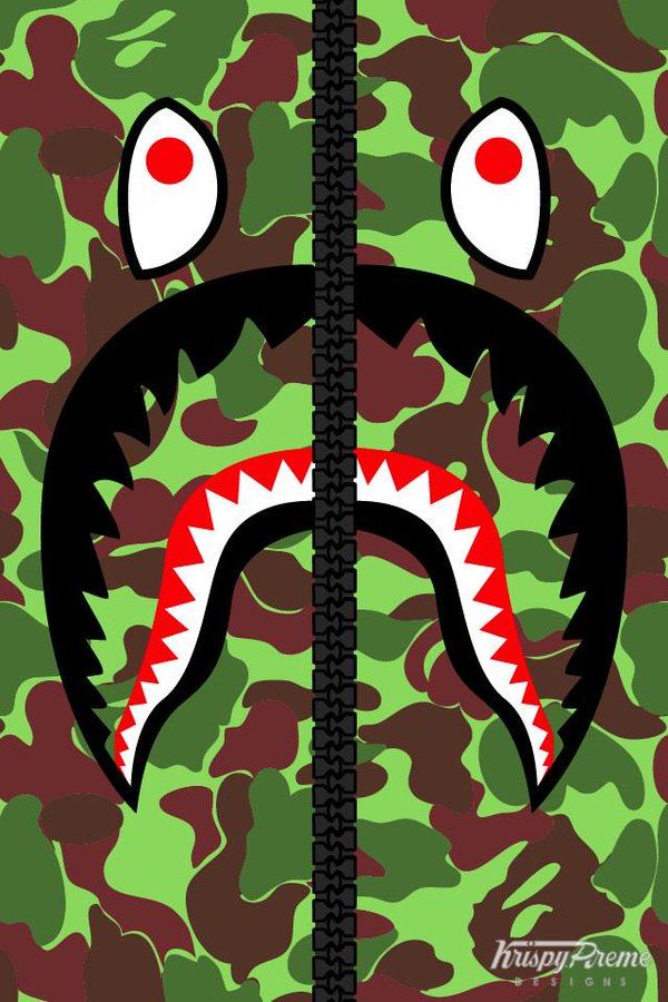 Bape Shark Wallpaper 3d - HD Wallpaper 