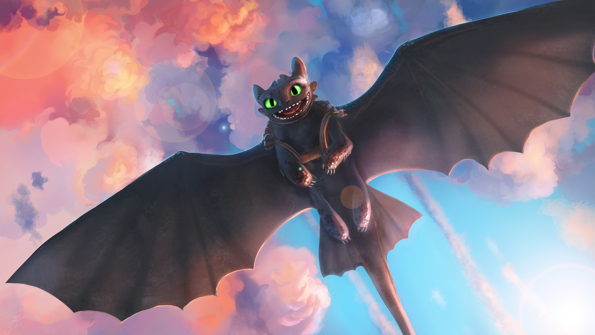 Night Fury Wallpaper Toothless - HD Wallpaper 