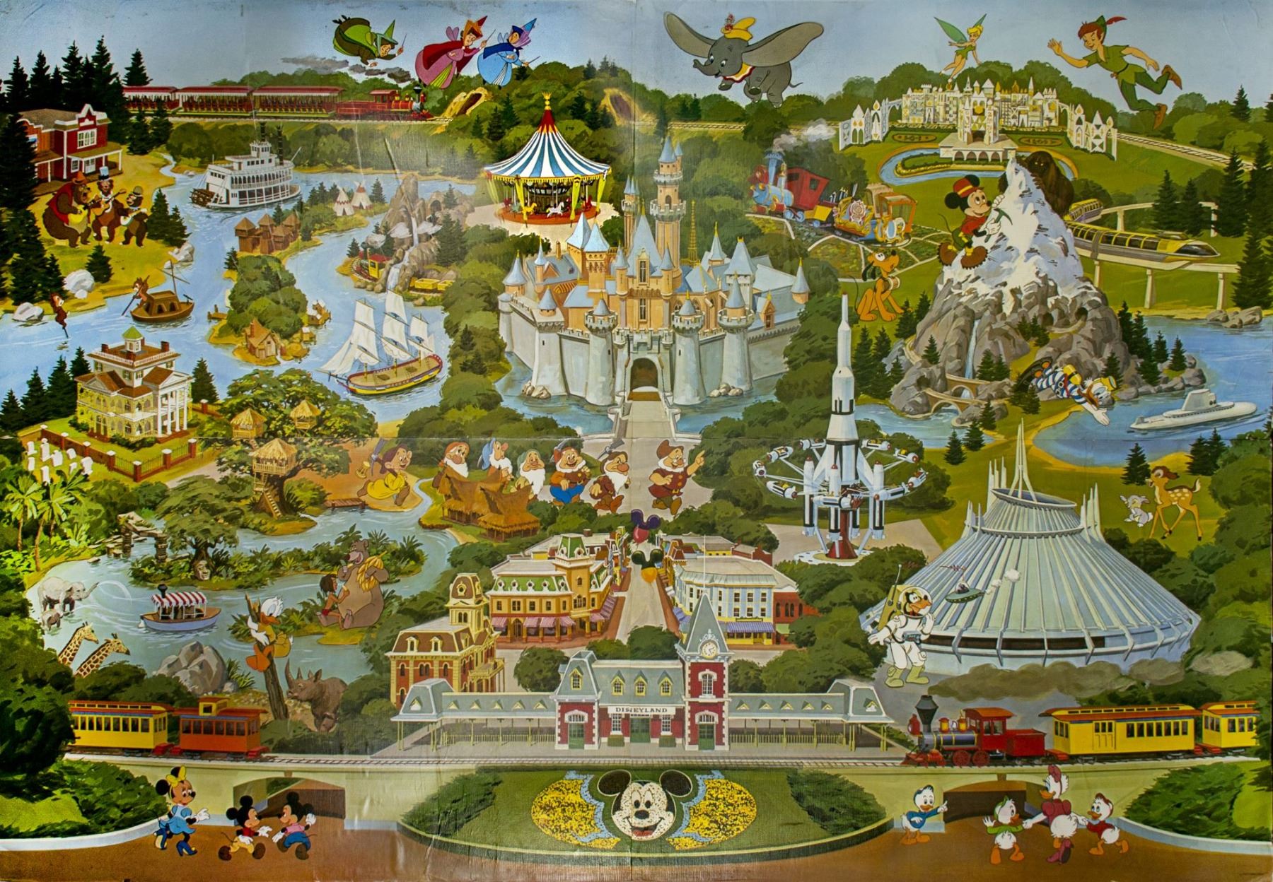 Disneyland Map - HD Wallpaper 