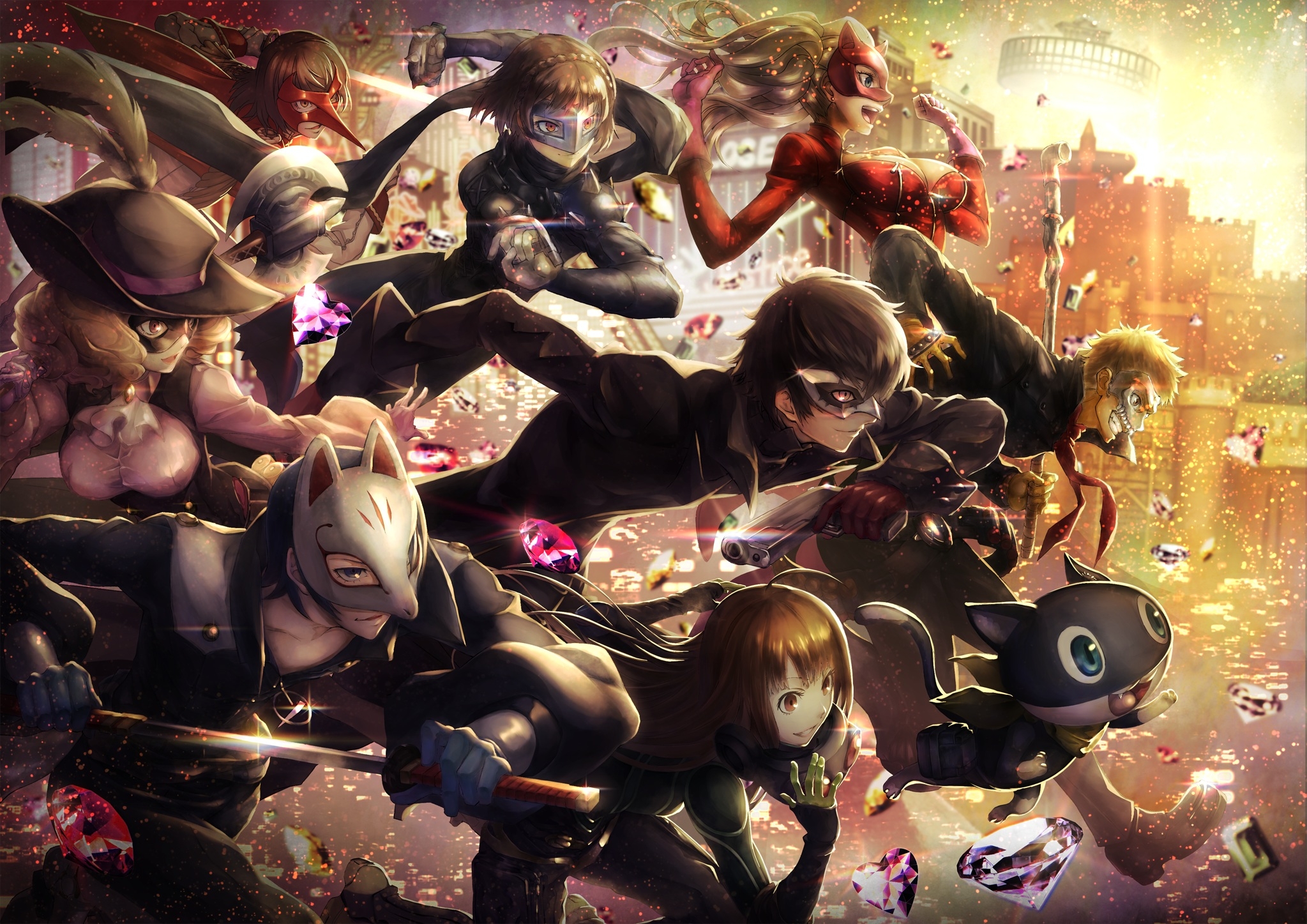 Persona 5 Akechi And Akira - HD Wallpaper 
