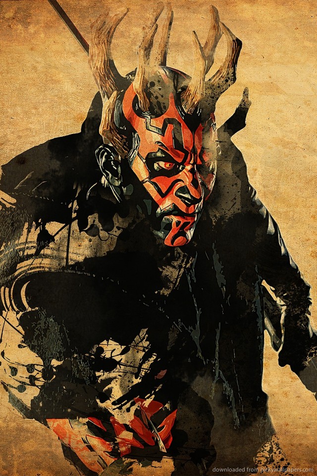 Download Horned Darth Maul Wallpaper - Darth Maul Fan Art - HD Wallpaper 