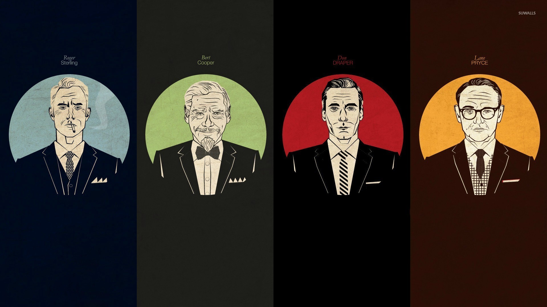 Mad Men Characters Wallpaper 
 Data Src Large Mad Men - Mad Men Wall Paper - HD Wallpaper 