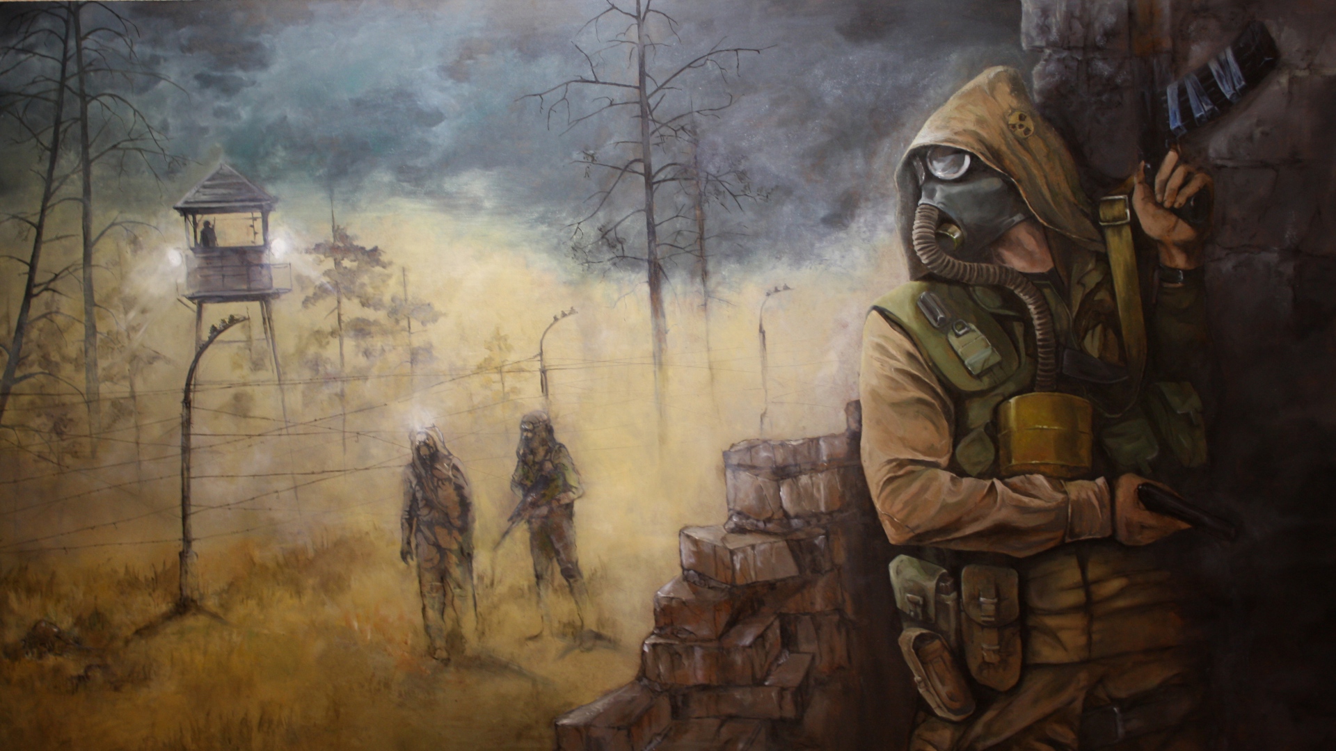 Inspiration stalker clear sky faction firmament 54-549789_wallpaper-stalker-gas-mask-hood-overcast-stalker-shadow