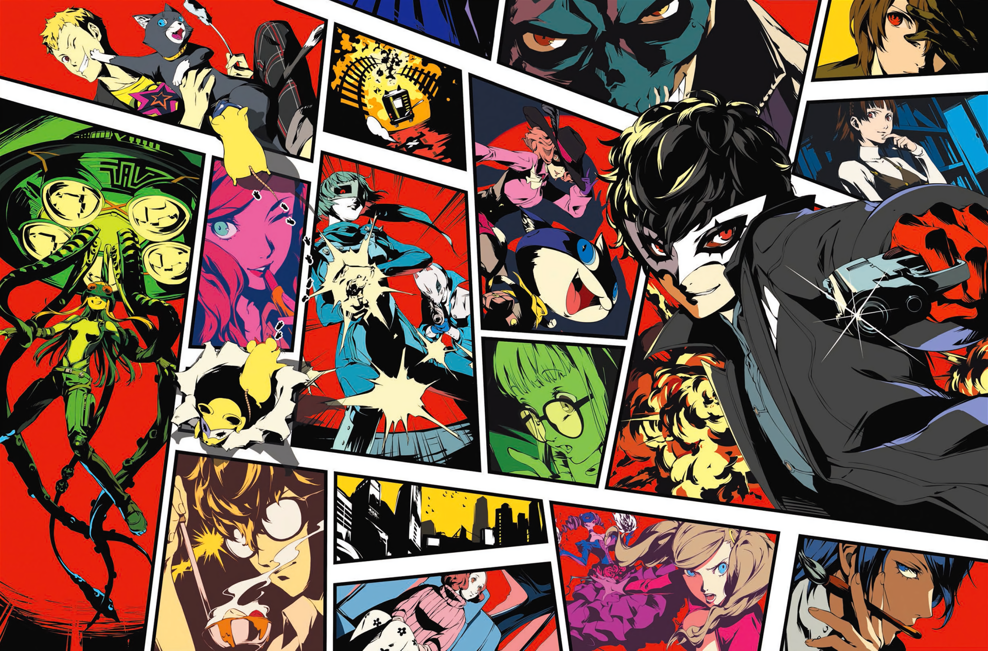 Persona 5 Comic Style - HD Wallpaper 
