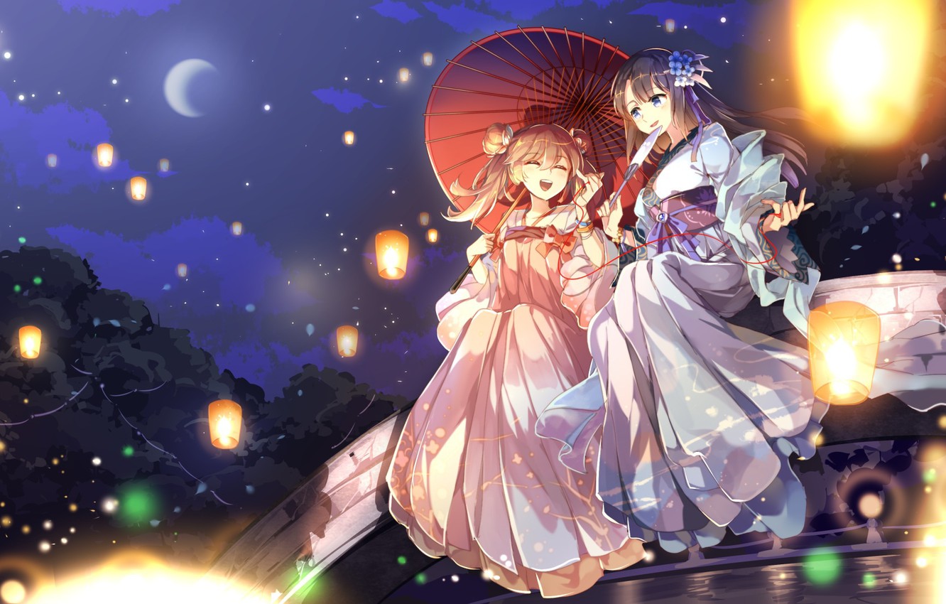 Photo Wallpaper Girls, Anime, Art, Tricolour Lovestory - Fan Art Anime Love Story - HD Wallpaper 