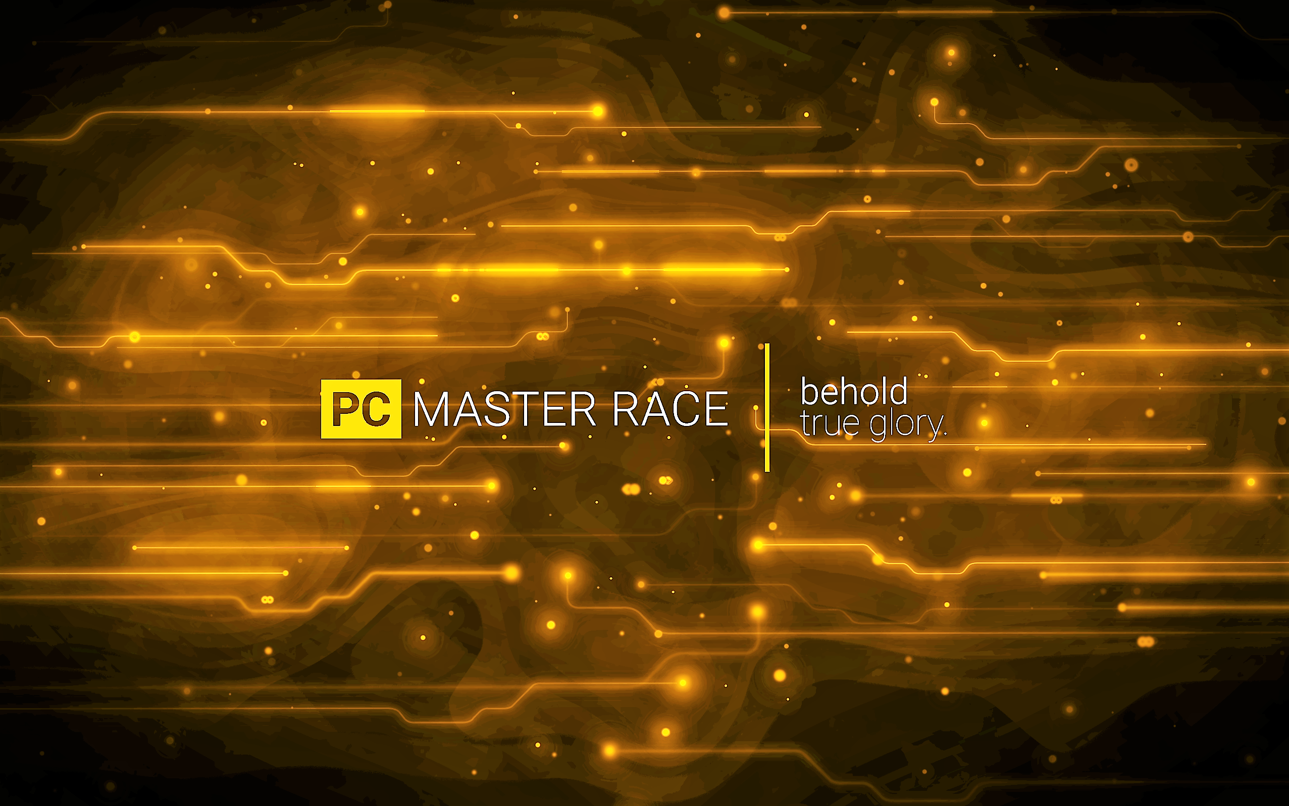 Did A Quick Edit Of The New Wallpaper Going Around - Pc Master Race Behold True Glory - HD Wallpaper 