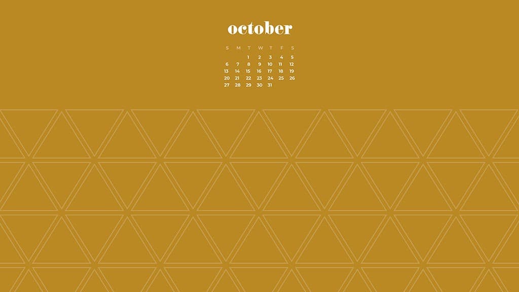 Free October 2019 Desktop Wallpapers Mustard - Graphic Design - HD Wallpaper 