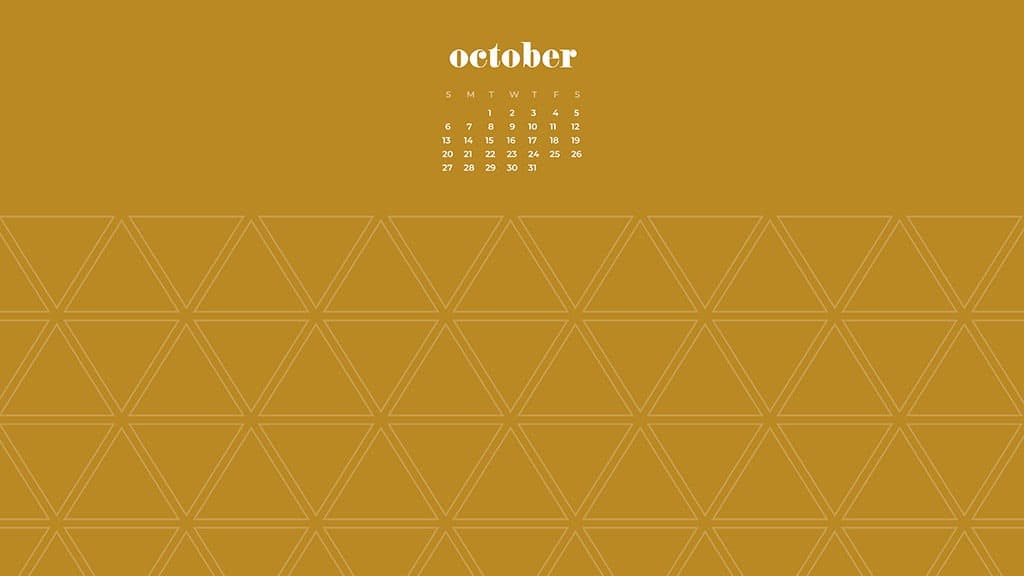 Free October 2019 Desktop Wallpapers Mustard - Graphic Design - HD Wallpaper 