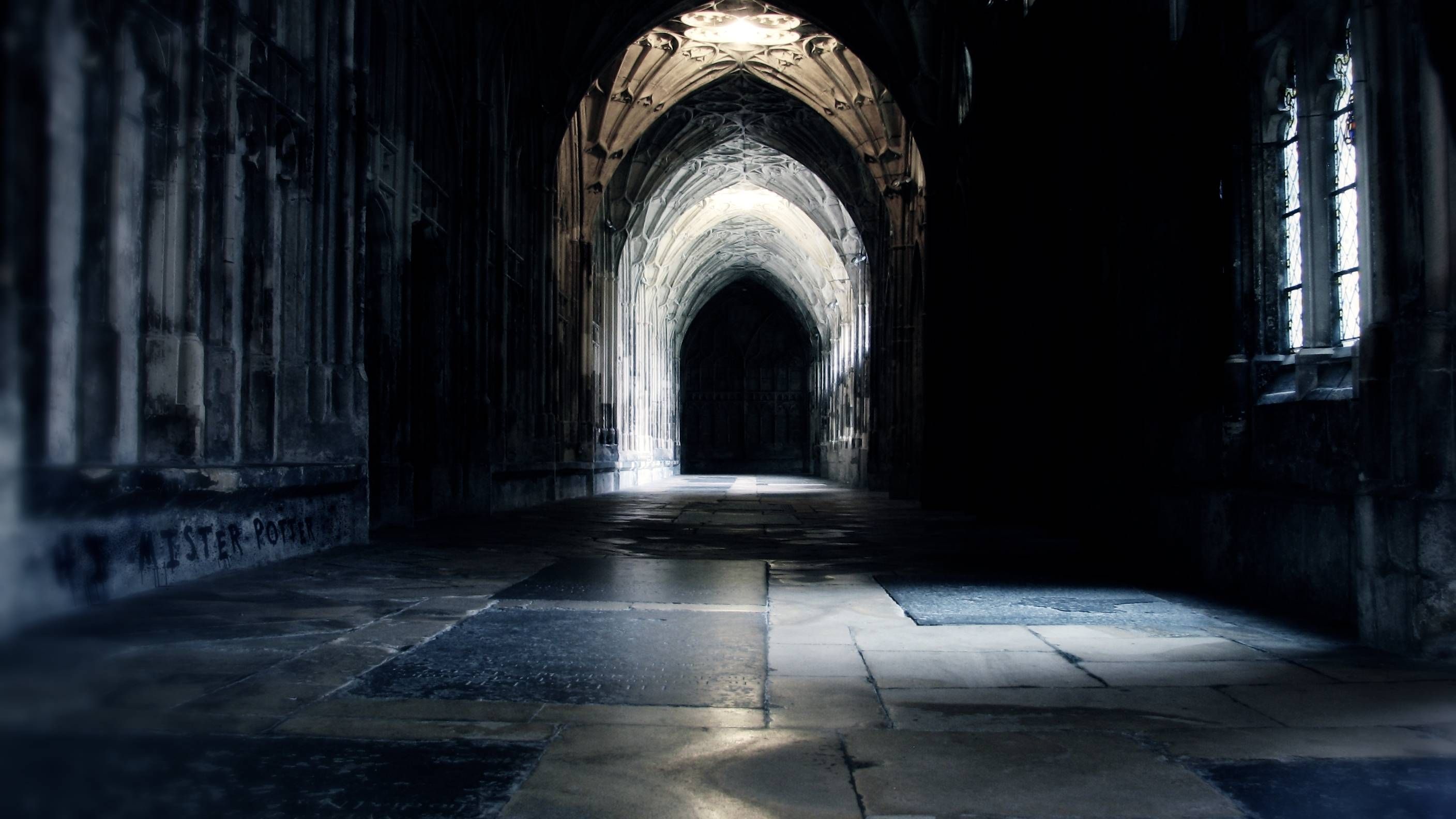 Photo Wallpaper The Film, Corridor, Harry Potter, Harry - Hogwarts Corridor Background - HD Wallpaper 