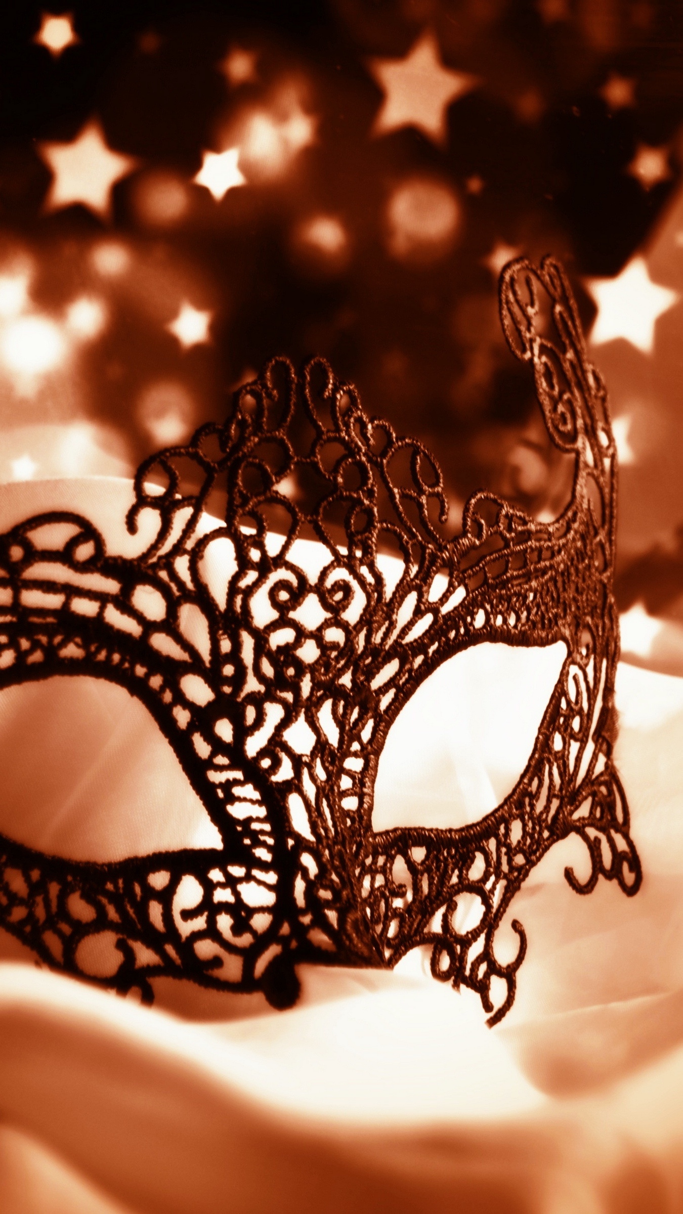 Wallpaper Carnival Mask, Figured, Stars, Glitter - HD Wallpaper 