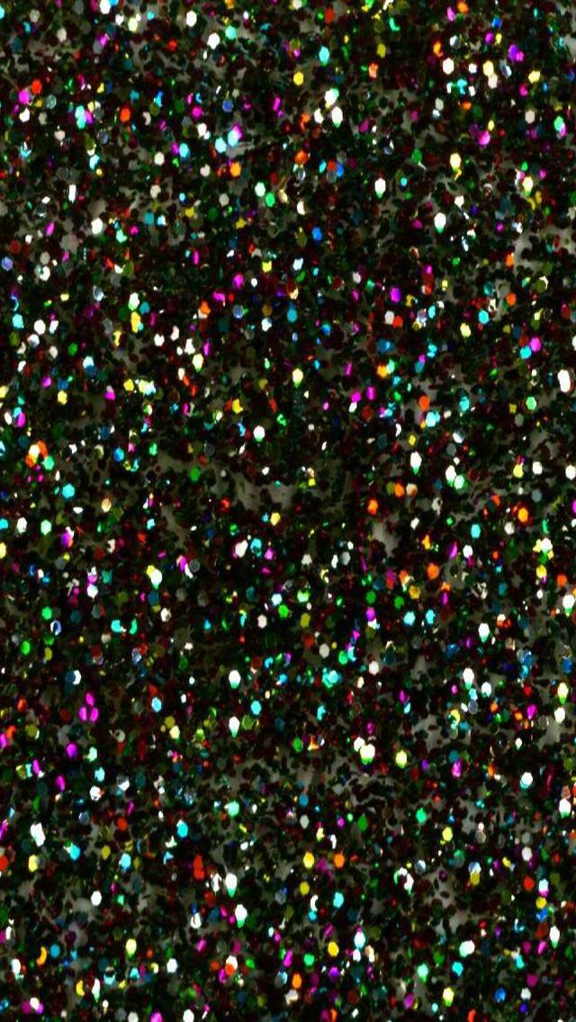 Black Iphone Wallpaper Glitter - HD Wallpaper 