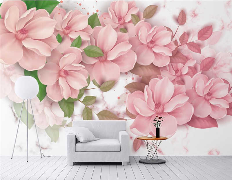 Baby Wallpaper Flower Wall Decor Free Desktop Wallpaper - Murales De Flores Para Pared - HD Wallpaper 