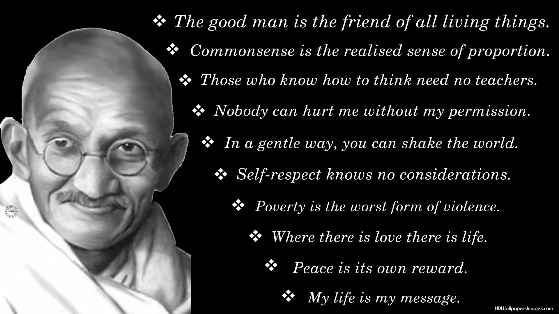 Mahatma Gandhi Quotes On Kindness - Mohandas Karamchand Gandhi - HD Wallpaper 
