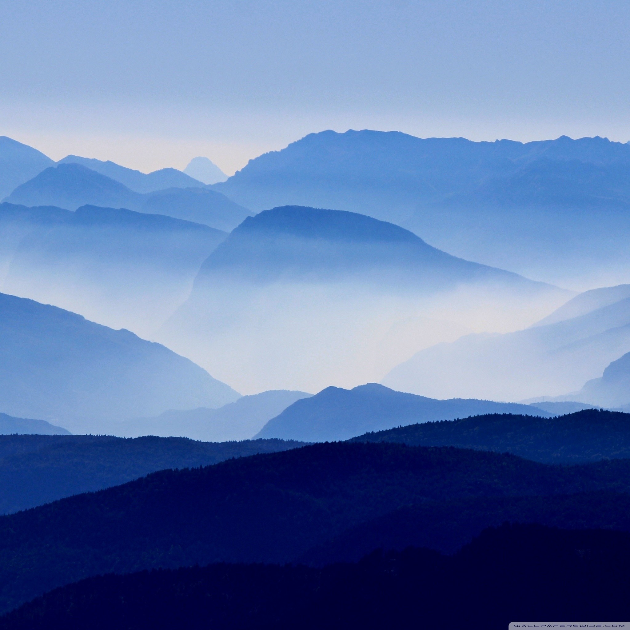 Ipad 
 Data-src - Iphone Backgrounds Mountains Blue - HD Wallpaper 