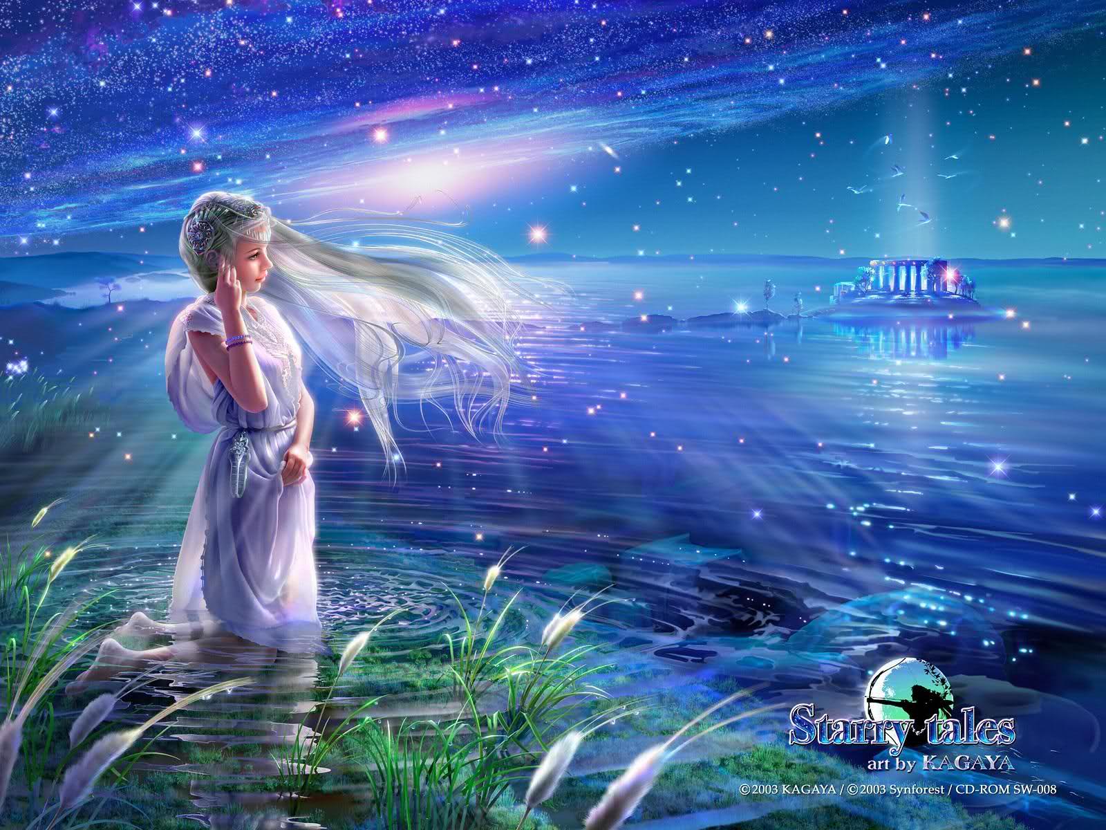 Live Wallpaper Hd Pc Starry Tales Art Kagaya 1600x10 Wallpaper Teahub Io