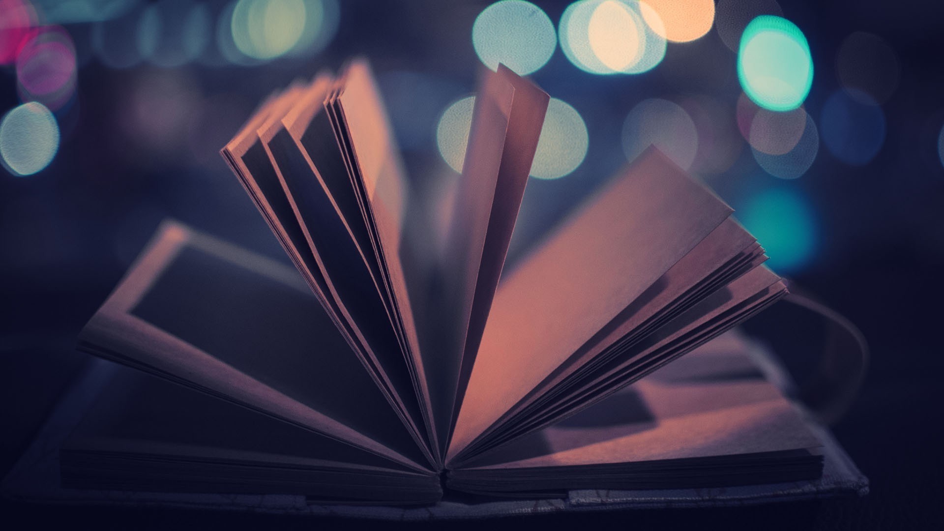 Book Pages, Bokeh Lights, Photo, Mood, Hd Wallpaper - 1080p Books Wallpaper Hd - HD Wallpaper 