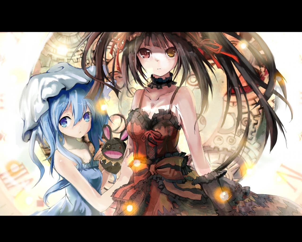 Awesome Date A Live Free Wallpaper Id - Date A Live Yoshino And Kurumi - HD Wallpaper 