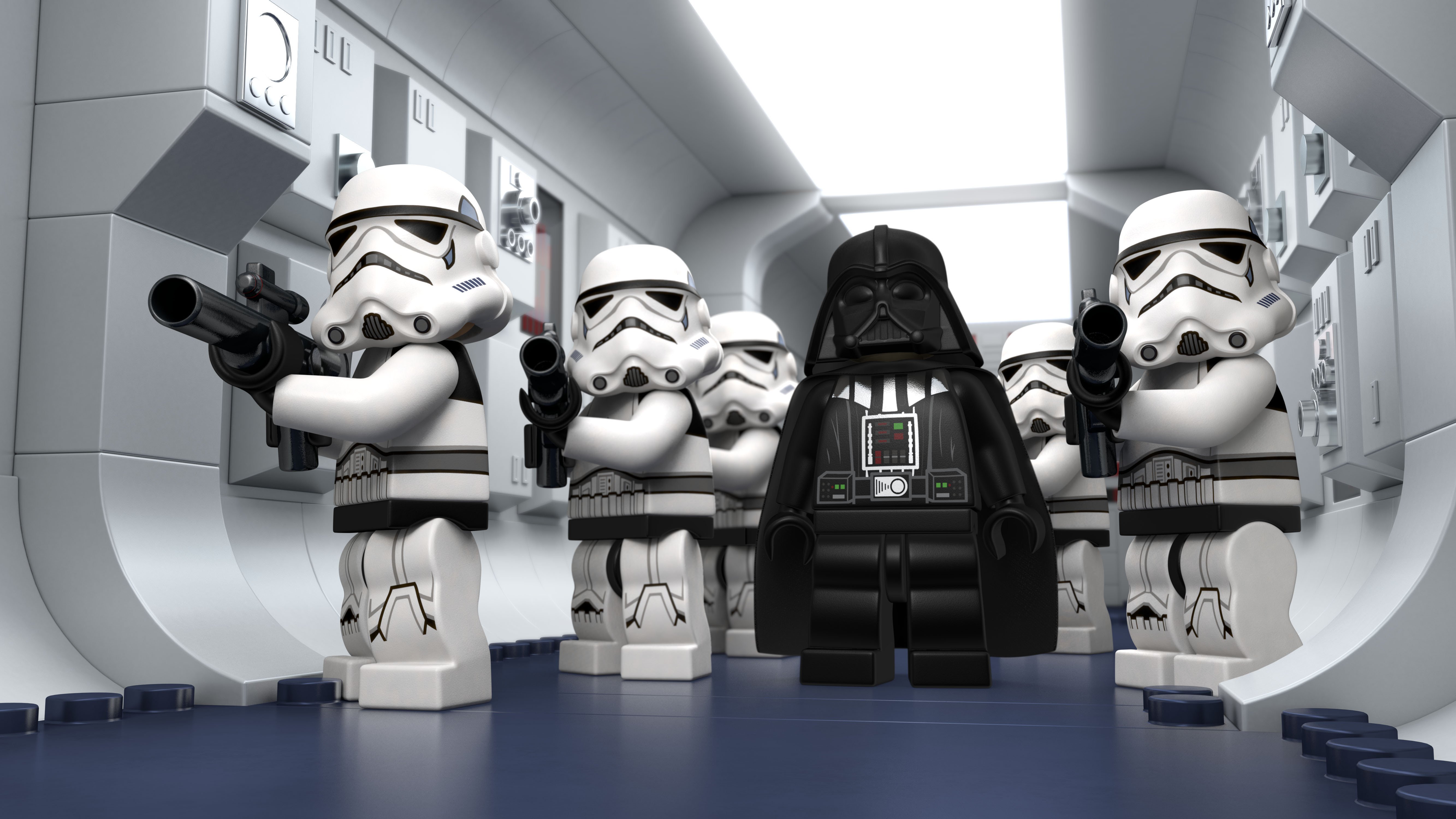 Lego Darth Vader And Stormtroopers - HD Wallpaper 
